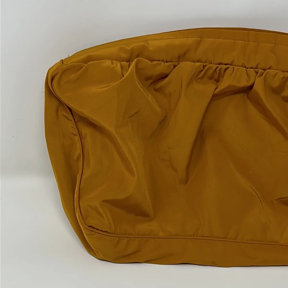 RFT Gold Cosmetic Purse Zip Up Pouch Excellent Condition